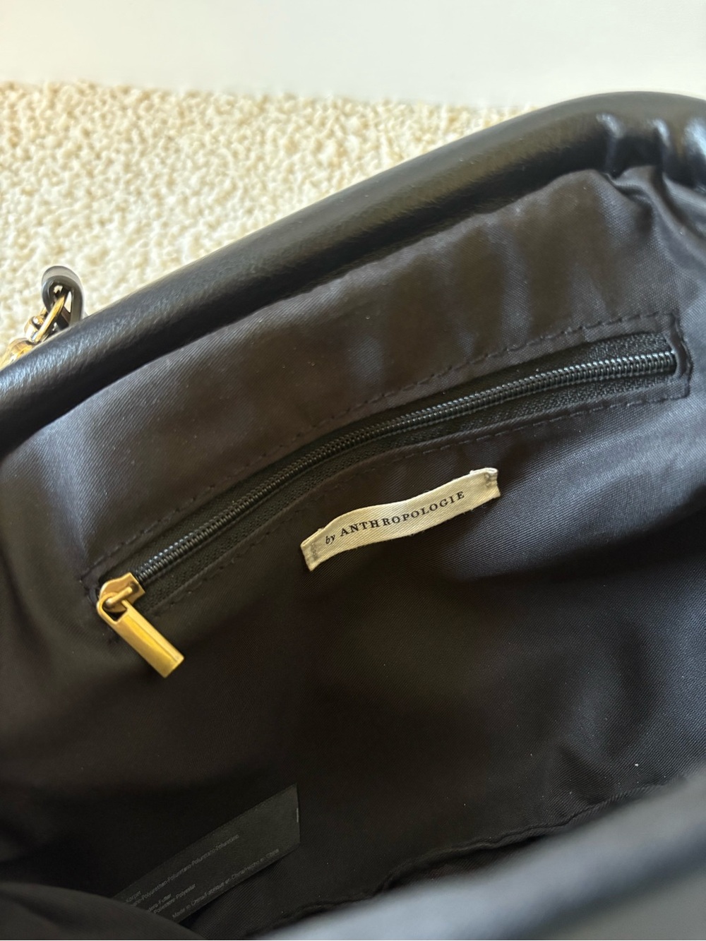 Anthropologie black bag - Picture 5 of 5